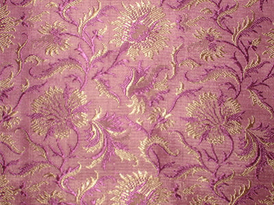 Silk Brocade Fabric  purple color 44 " wide BRO79[2]