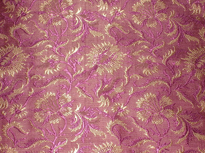 Silk Brocade Fabric  purple color 44 " wide BRO79[2]