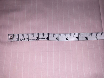 100% cotton poplin pastel pink and white  stripe 56" wide [18387]