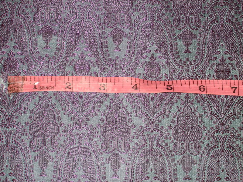 Silk Brocade Fabric Blue & Purple 44" wide BRO79[3]