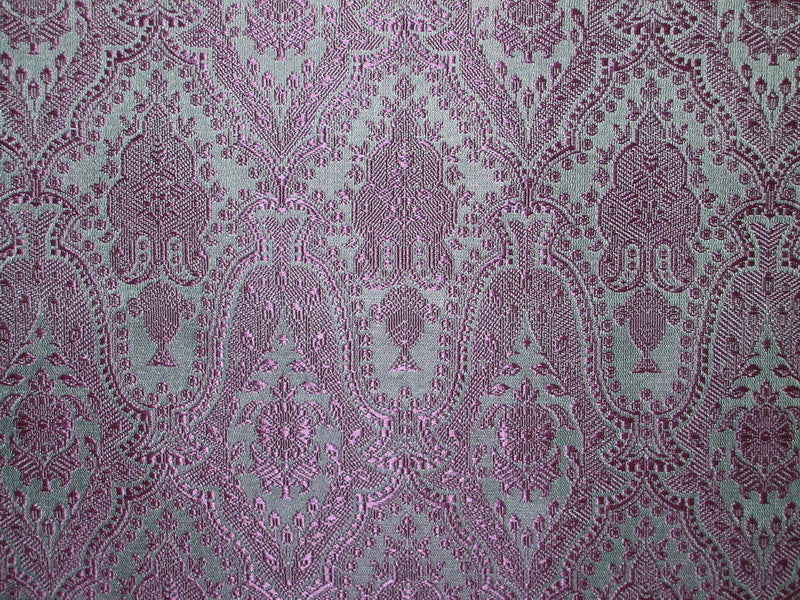 Silk Brocade Fabric Blue & Purple 44" wide BRO79[3]