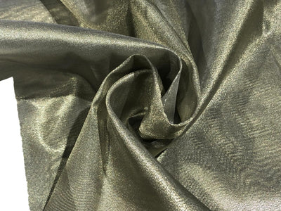 Crushed  metallic tissue 44" wide available in 6 sets of matching crush and solid silver grey with a green tinge/green x metallic gold/rosewood x metallic gold/TYRIAN purple x metallic gold/RASBERRY x gold and chocolate brown x metallic gold