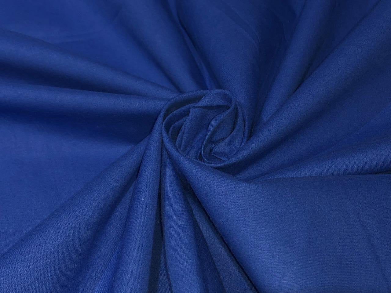 100% Cotton Poplin Fabric Electric Blue 58" wide [15903]