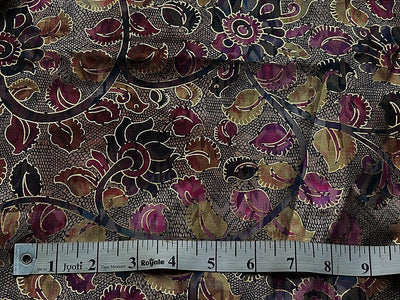 Modal Satin Digital Foil Print 44" available in 3 prints Indian classic ,grey floral and snake skin floral [18607/08/09]