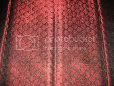 Silk Brocade Fabric Greenish Black & Red 44" wide BRO80[4]