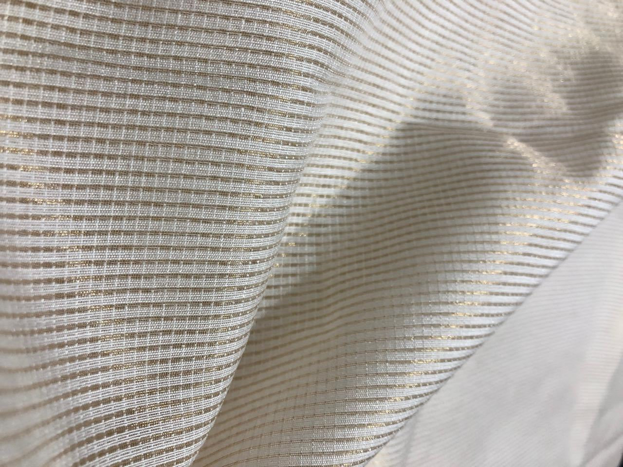 NYLON tissue with gold stripes [17564]