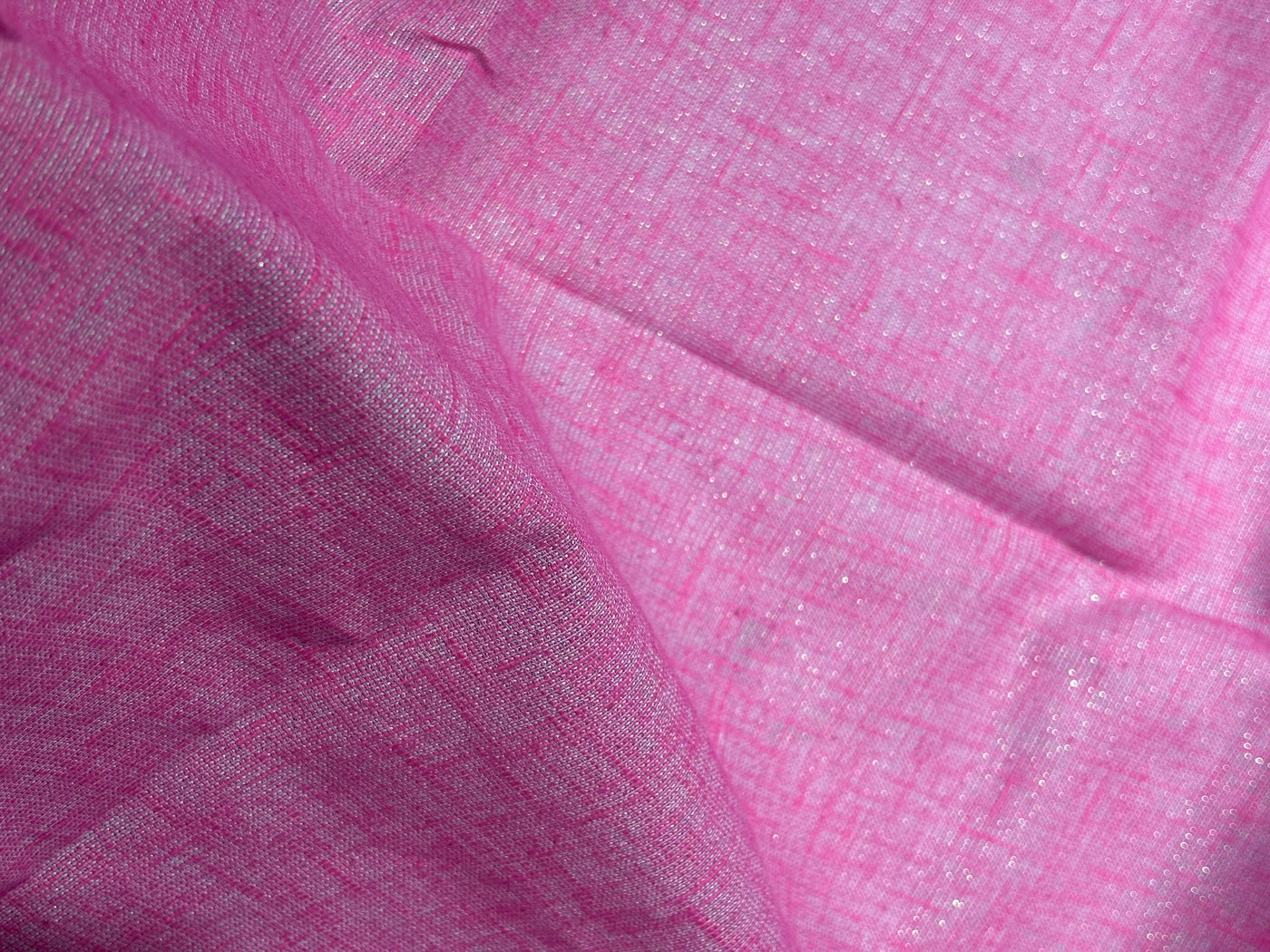 Linen  Lurex  Fabric 58" available in 3 colors  sea green ,nude , charcoal and pink