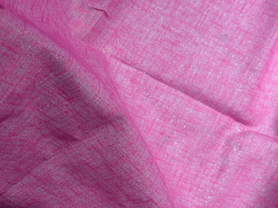 Linen  Lurex  Fabric 58" available in 3 colors  sea green ,nude , charcoal and pink