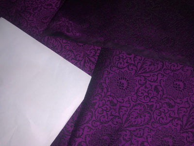 BROCADE MAROON X BLACK COLOUR 44" wide available in 4 colors red,purple,green and blue BRO327[1/2/3/4]