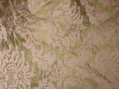 SILK TAFFETA DAMASK FABRIC BEIGE X PINK-HOME DECOR 54" wide TAF#J11[1]