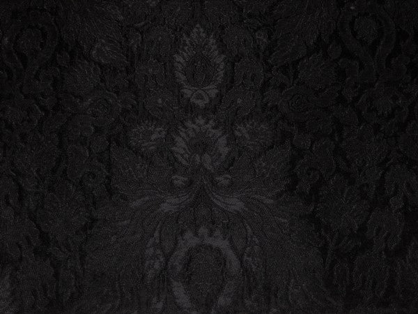 Silk Brocade Fabric Black Colour 44" wide BRO88[5]