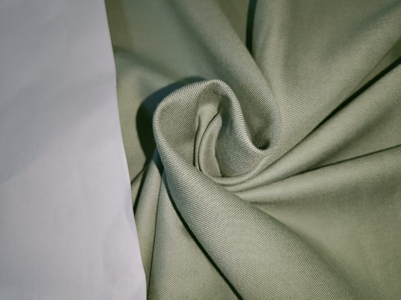 TASHMINA FABRIC available in 4 colors with matching solid [light olive/beige/pastel green and peach] [15398-15403]