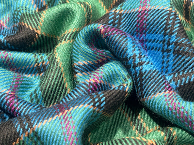 100% Silk  Wool twill , plaids available in 6 colors [17774/75/76/77/78/79]