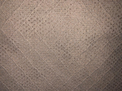 Cotton x jute fancy LACE overlay fabric offers intricate woven patterns 72"available in  2 designs diamond with squares and brown,green and cream triangles