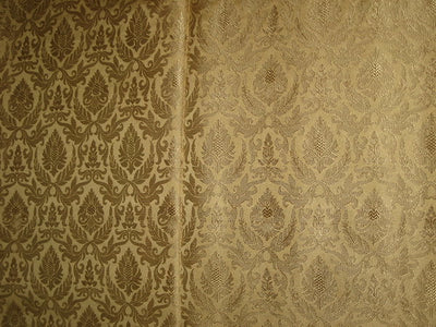 Silk Brocade fabric Light Gold on Gold color 44" wide BRO100[1]