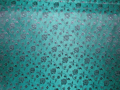Silk Brocade fabric green & Purple 44" wide BRO102[5]