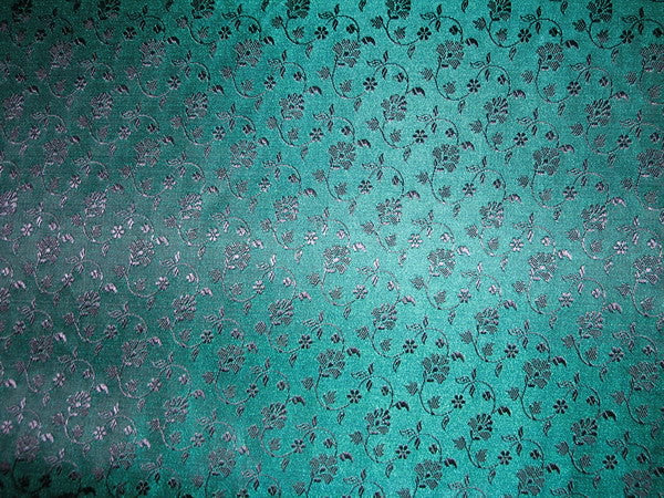 Silk Brocade fabric green & Purple 44" wide BRO102[5]
