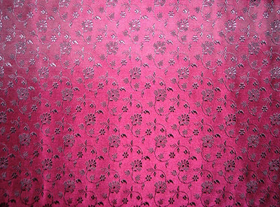 Silk Brocade fabric aubergine Purple &amp; Purple BRO102[2]