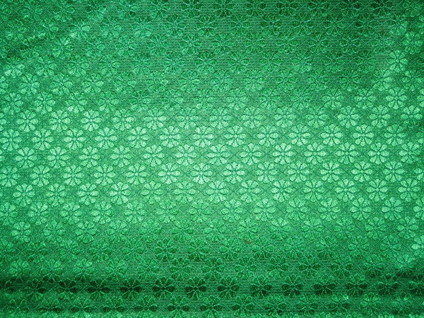 Spun Brocade Fabric Emerald Green 44" wide BRO111[4]
