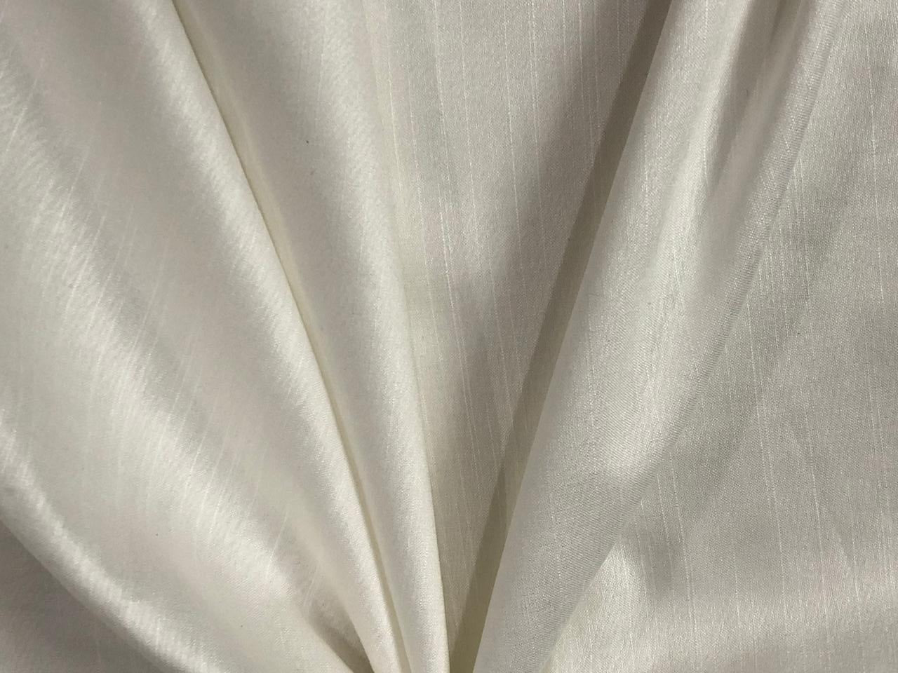 TUSSAR SILK x  VISCOSE slub  FABRIC 44" WIDE available in 3 colors white/black/burgundy