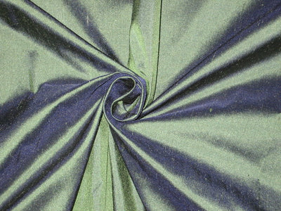 Pure SILK Dupioni FABRIC Dark Green With Blue Shot color 54" wide DUP85[2]