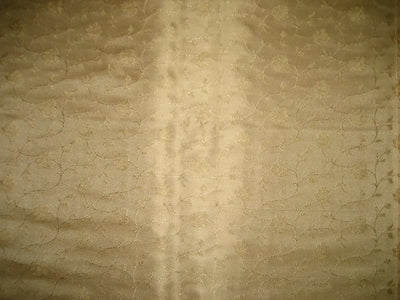 Silk Brocade fabric Light Sand Gold 44" wide BRO112[1]