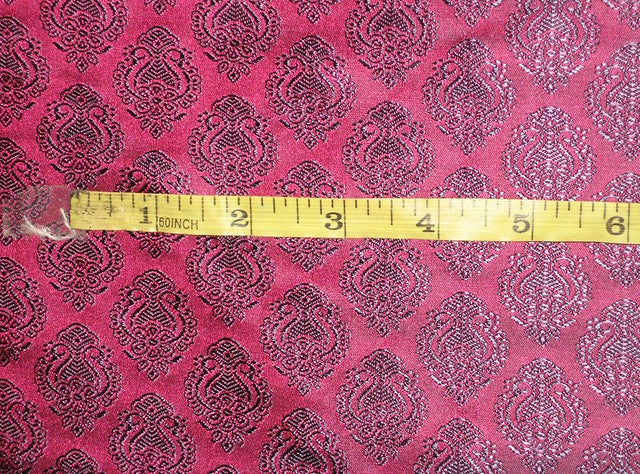 Silk Brocade fabric Indian Pink & Purple 44" wide BRO112[4]