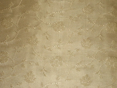 Silk Brocade fabric Light Sand Gold 44" wide BRO112[1]