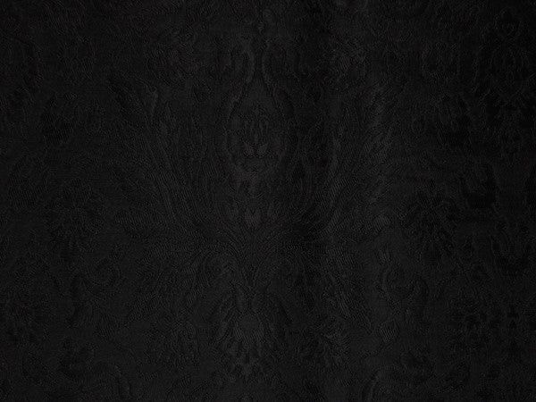 Heavy Brocade Fabric Jet Black-eveningwear BRO122[5]