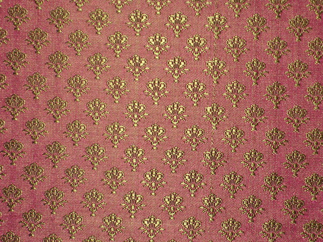 Silk Brocade fabric Pink & Green colour 44" wide BRO127[2]