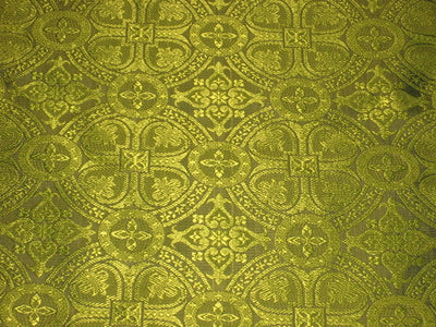 Silk Brocade VESTMENT Fabric Apple Green & Purple 44" wide BRO131[1]