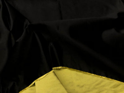 100% SILK DUTCHESS SATIN reversable black and green 48 momme 54" wide [18381]