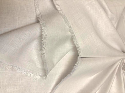 Cotton canvas  fabric White 58"[18578]