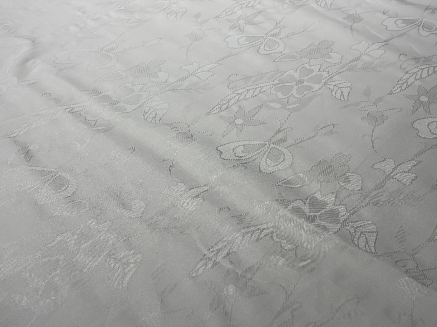 Jasmin Jacquard Fabric raised, intricate floral patterns in 2 designs [18822/23]