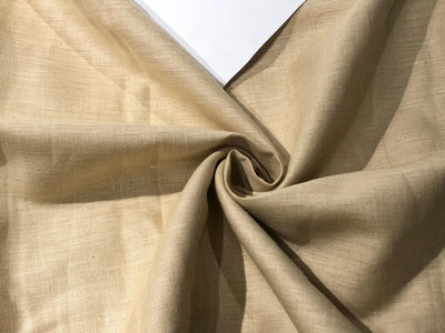 100% Linen 44 LEA premium heavy  suiting fabric 58" wide available in natural/camel/and sand gold