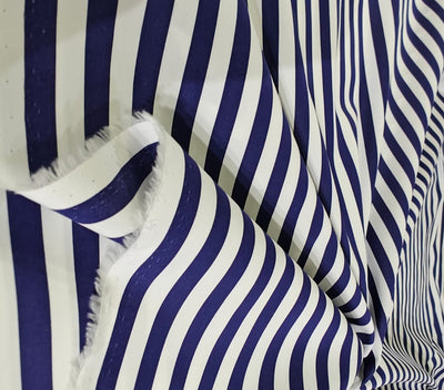 100% Cotton Poplin  millmade yarn-dyed cotton poplin stripes.[17234]