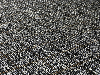 Suiting blended viscose ,poly, acrylic crepe 58" wide black, brown and white  [17718]