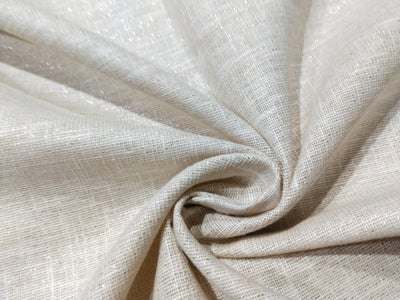 Linen  Lurex  Fabric 58" wide available in 5 variants IVORY, POWDER BLUE ,GOLD X BLUE ,CREAM X GOLD and GOLD DUST