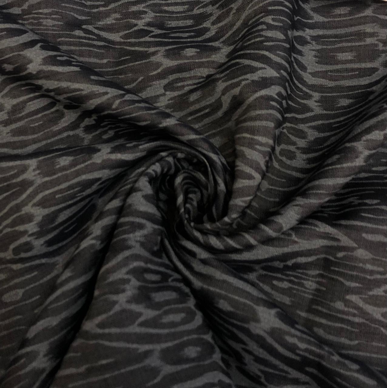 Denim 100% Cotton 58" wide animal print in 2 shades denim blue / teal and denim blue/blue  [18613/14]