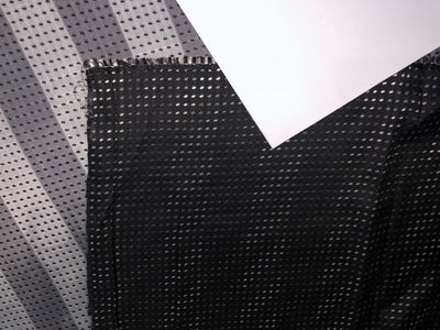 100% Silk Taffeta Jacquard Fabric  GREY jacquard stripes with black dots  54" wide TAFJACNEW14[2]