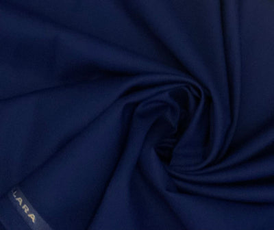 Suiting fabric Waterfall collection suiting fabric 58"wide available in 2 colors Royal blue and Navy blue [18547/48]
