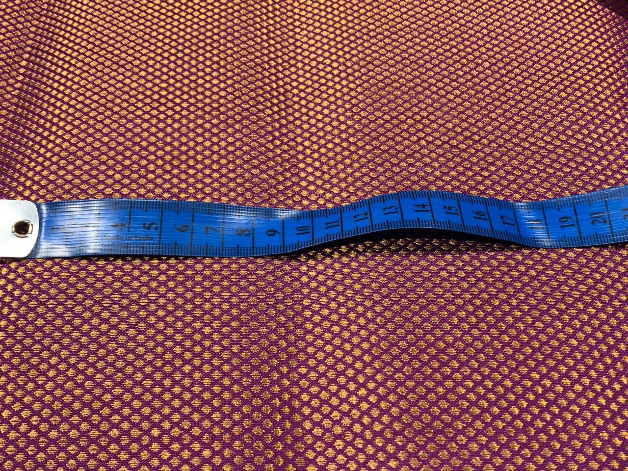 Silk Brocade fabric 44"small metallic gold motifs jacquard available in 3 colors purple, black and green BRO1043