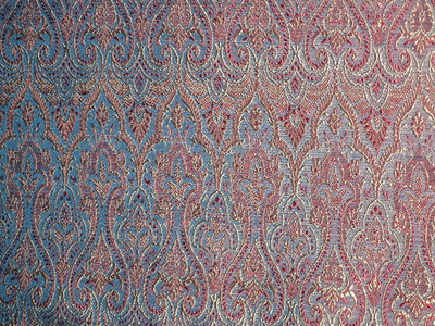 Silk Brocade Fabric Pretty Blue 44"wide BRO109[2]