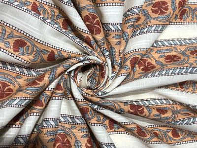 100% Cotton Satin dobby plaids block prints available in 4 different floral designs [17577/78/79/80]