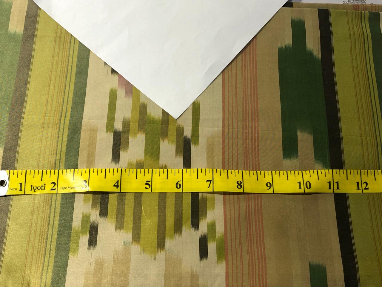 100% silk taffeta fabric SHADES OF OLIVE GREEN AND SALMON 54&quot; wide SINGLE LENGTH OF 3.30 YARDSTAFNEWC14[1]_3.30YDS