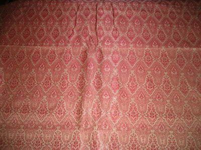 Silk Brocade Fabric Pale Pink & Shocking Pink 44" wide BRO145[4]