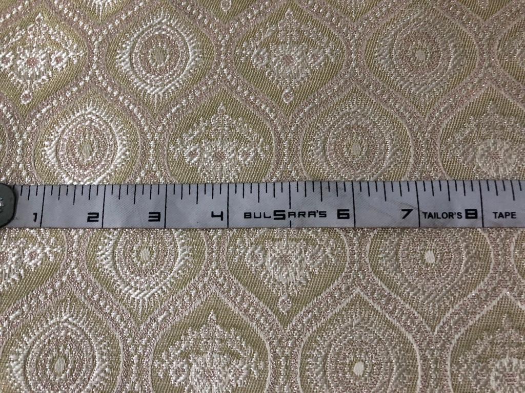 Brocade Fabric 44" wide BRO848/BRO907 available in two designs and color blueish grey and dusty rose red