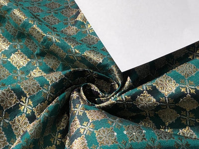 Silk Brocade fabric with leaf  jacquard available in 4 COLORS red ,teal ,plum and pink BRO998[1/2/3/4]