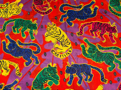 Cotton Swiss voile 44&quot; print for beachwear [18525]