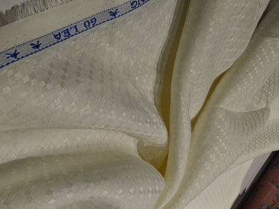 Linen dobby 58" wide available in 3 colors dark ivory/darker ivory and white sustainable and eco-friendly linen